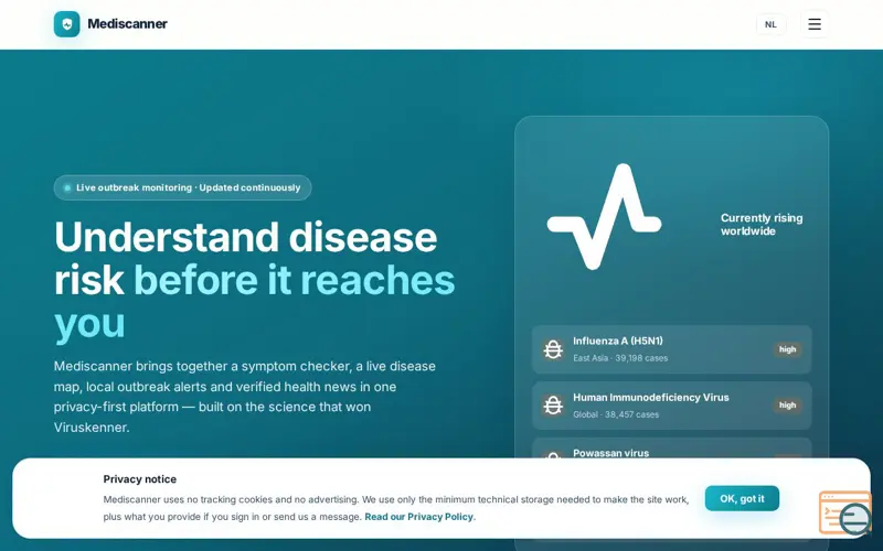 Screenshot of Mediscanner