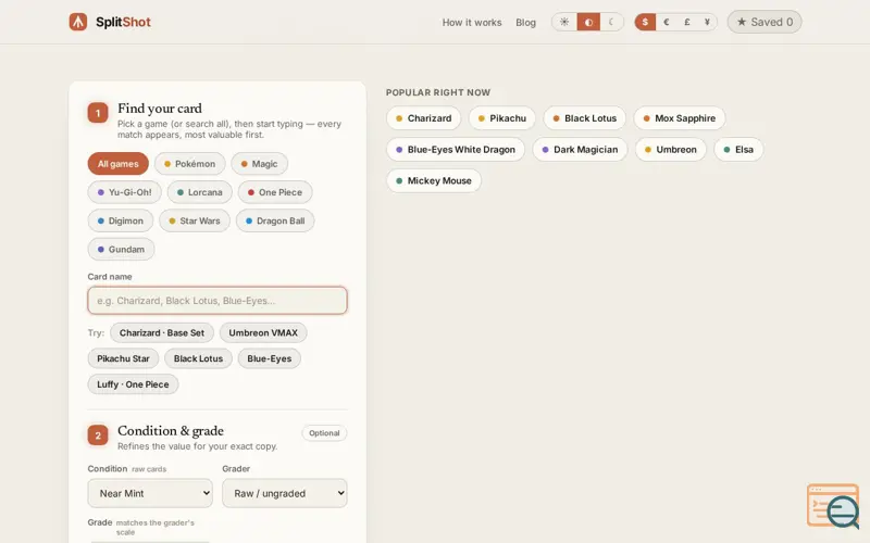 Screenshot of SplitShot