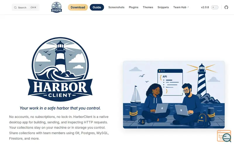 Screenshot of HarborClient