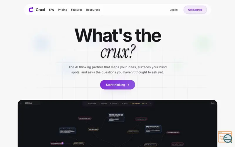 Screenshot of Cruxl