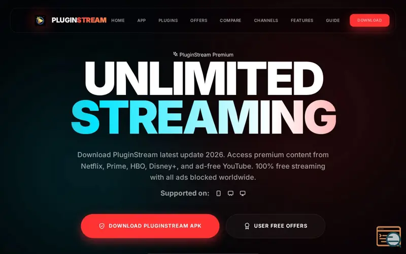 Screenshot of PluginStream
