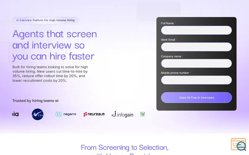 Screenshot of SelectPrism, a launch using Refokus