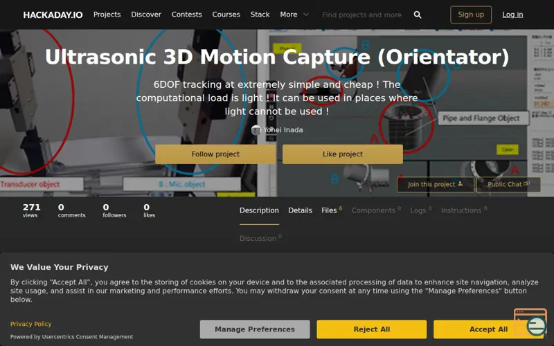 Screenshot of Hackaday