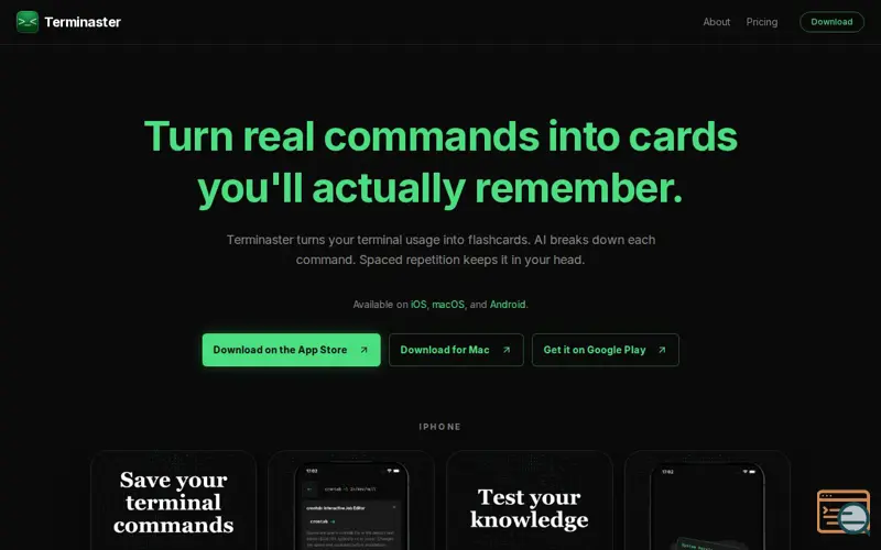 Screenshot of Terminaster