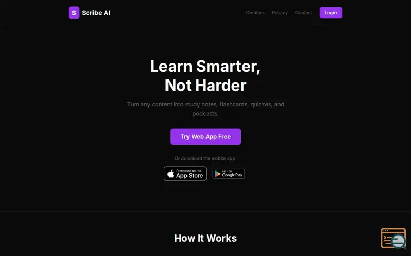 Screenshot of ScribeAI