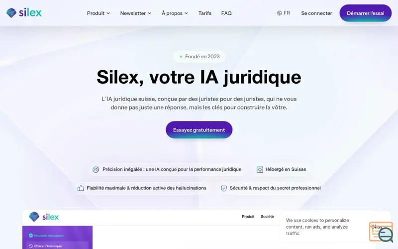 Screenshot of Silex