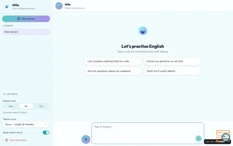 Screenshot of Lingua Buddy - Your Personal English AI