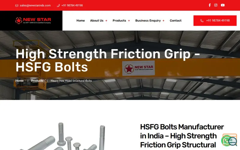 Screenshot of Hsfg Bolts 