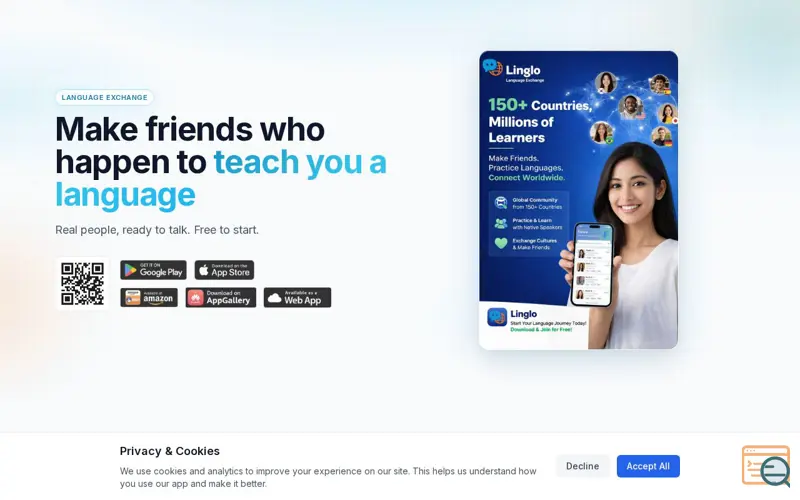 Screenshot of Linglo