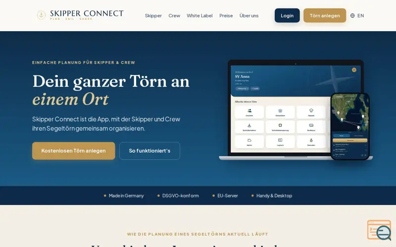Screenshot of Skipper Connect