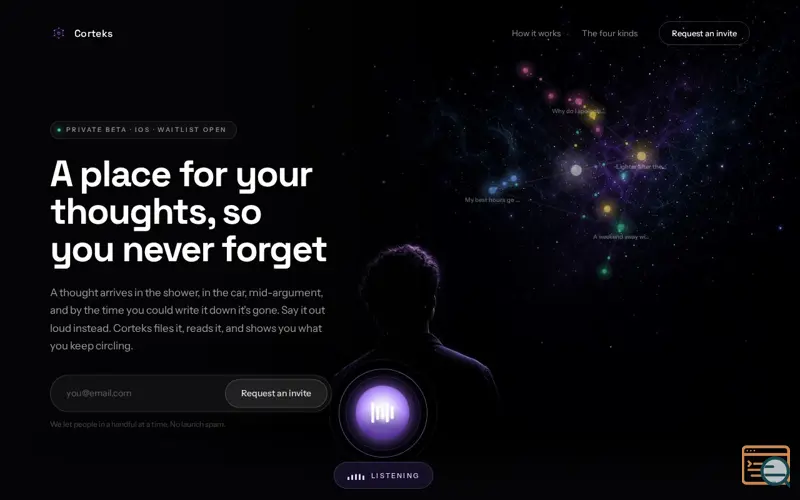 Screenshot of Corteks