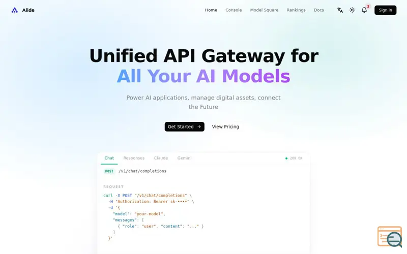Screenshot of Aiide