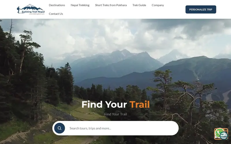 Screenshot of Trekking Trail Nepal Pvt. Ltd.