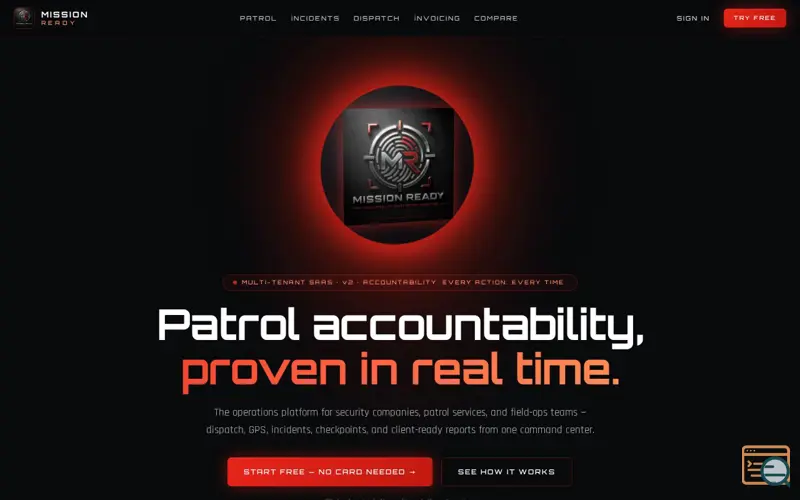 Screenshot of MissionReady