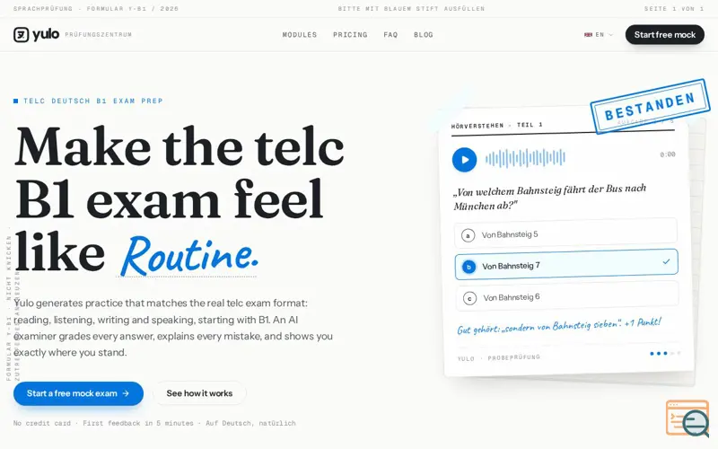 Screenshot of Yulo