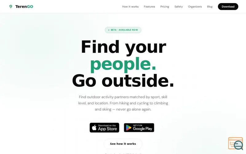Screenshot of TerenGO
