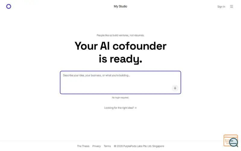 Screenshot of purplepods.ai