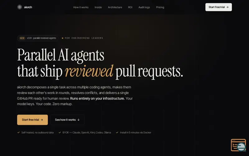 Screenshot of aiorch
