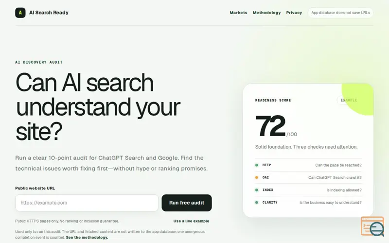 Screenshot of AI Search Ready
