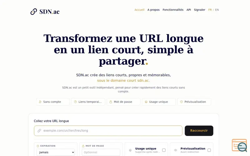 Screenshot of SDN.ac