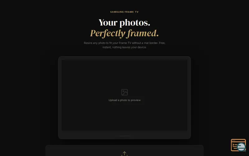 Screenshot of Frame TV Photo Resizer