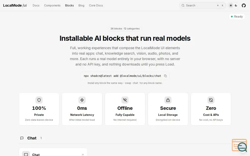 Screenshot of LocalMode