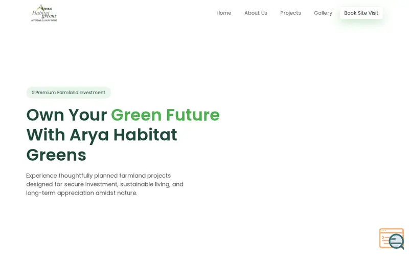 Screenshot of Arya Greens Estate