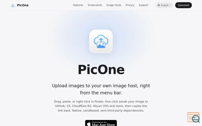 Screenshot of PicOne