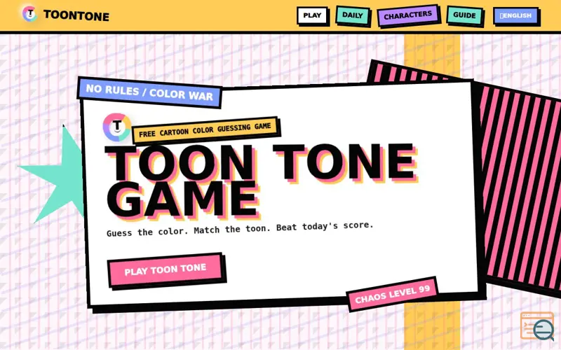 Screenshot of ToonTone