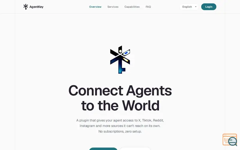 Screenshot of AgentKey