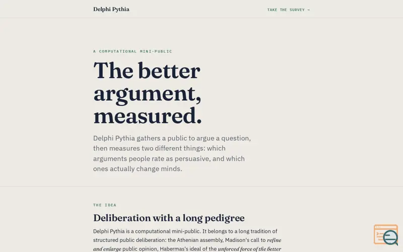 Screenshot of Delphi Pythia