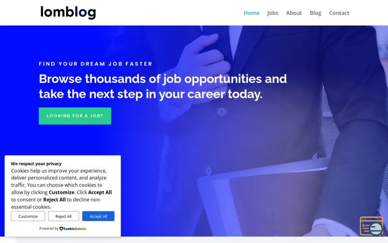 Screenshot of Lomjobs