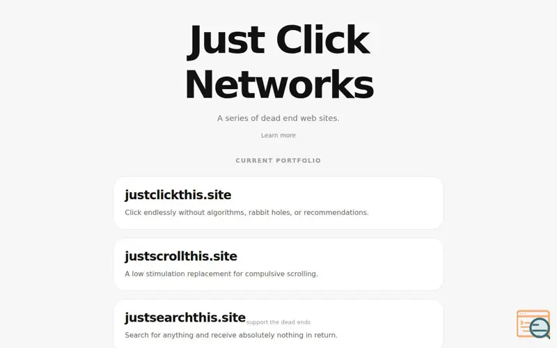 Screenshot of Just Click Networks