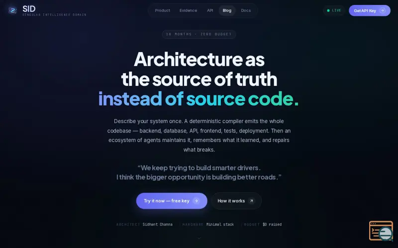 Screenshot of Sidai