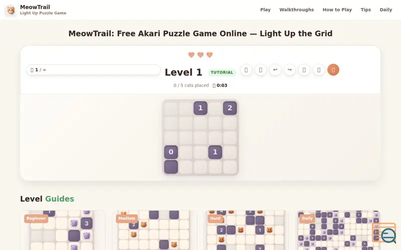 Screenshot of MeowTrail