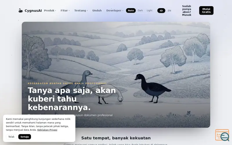 Screenshot of Cygnus