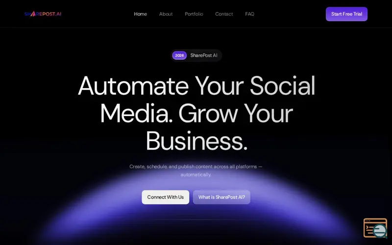 Screenshot of SharePost AI