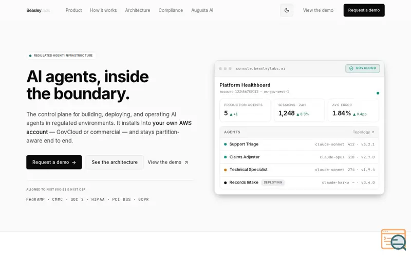 Screenshot of Beasley Labs